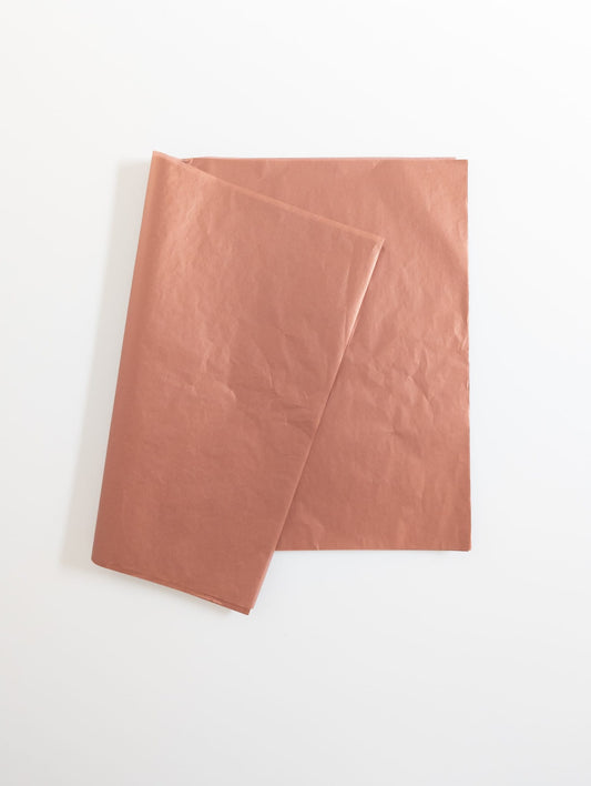 Copper Metallic Tissue Paper - 100 Sheets